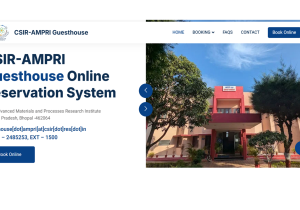 CSIR-AMPRI Guesthouse Online Booking Portal